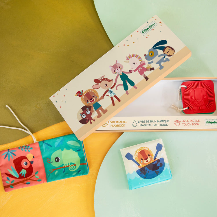 LILLIPUTIENS. Σετ 3 υφασμάτινα βιβλία δραστηριοτήτων Jack