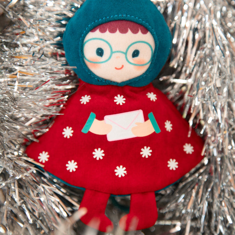 LILLIPUTIENS. Christmas Decoration - Reversible Glow-in-the-Dark Fabric Elf Lilli