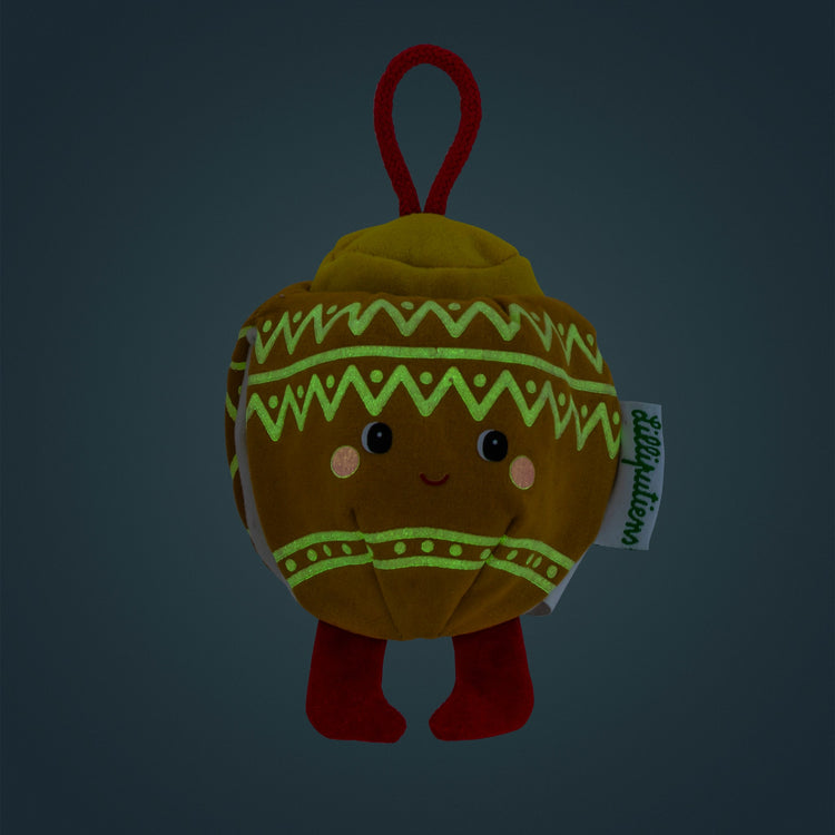 LILLIPUTIENS. Christmas Decoration - Reversible Glow-in-the-Dark Fabric Elf Mimmi