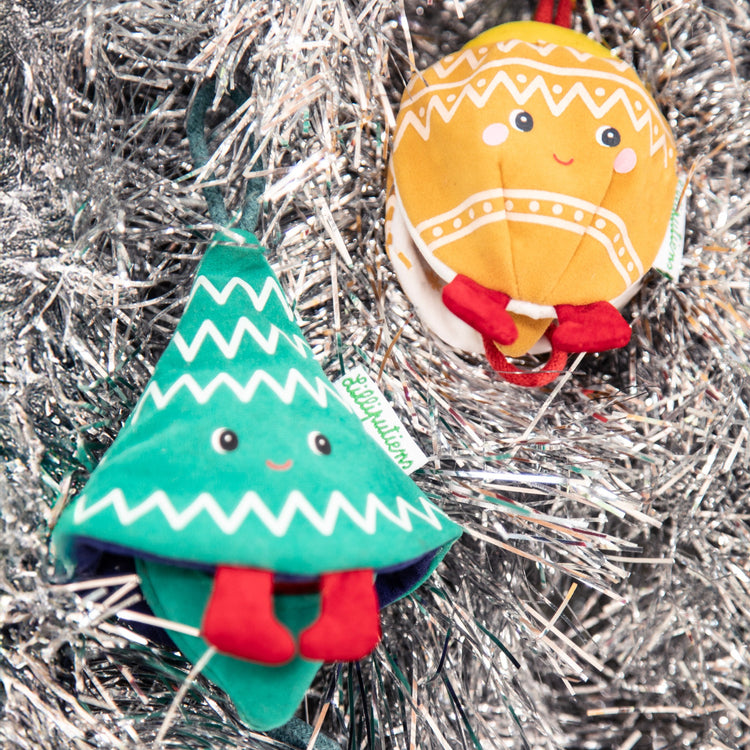 LILLIPUTIENS. Christmas Decoration - Reversible Glow-in-the-Dark Fabric Elf Titti