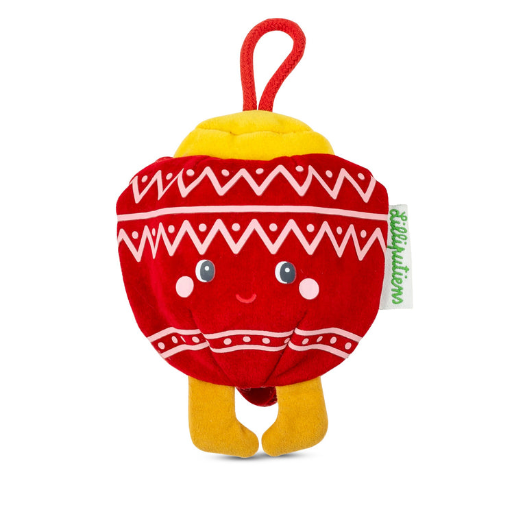 LILLIPUTIENS. Christmas Decoration - Reversible Glow-in-the-Dark Fabric Elf Bibbi