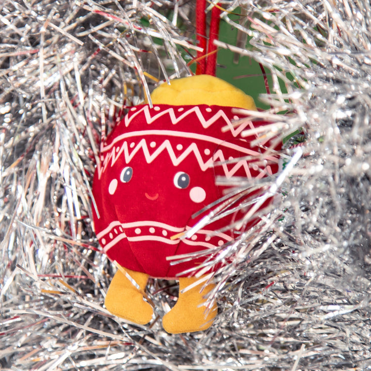 LILLIPUTIENS. Christmas Decoration - Reversible Glow-in-the-Dark Fabric Elf Bibbi