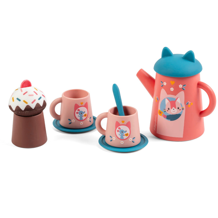 LILLIPUTIENS. Bath Toy - Tea Set Jeanne the Cat