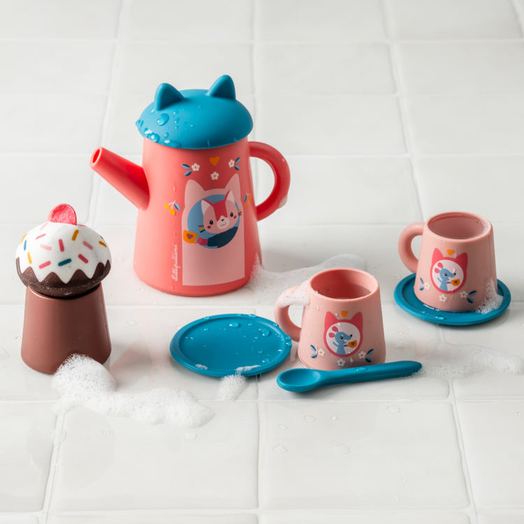 LILLIPUTIENS. Bath Toy - Tea Set Jeanne the Cat