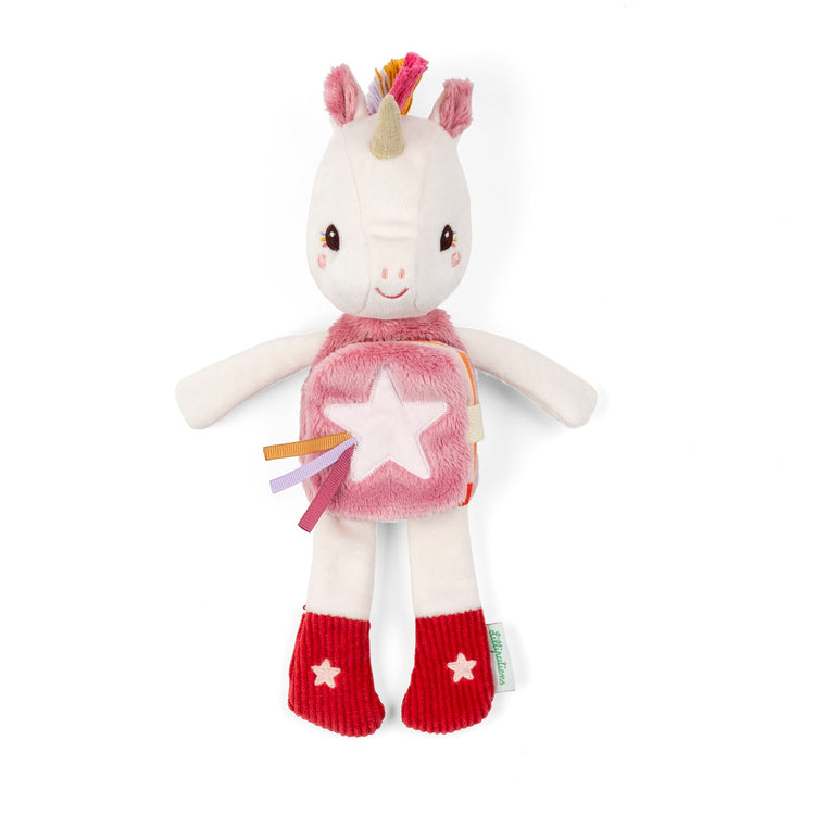 LILLIPUTIENS. Glow-in-the-Dark Soft Toy and Fabric Book - Lena the Unicorn