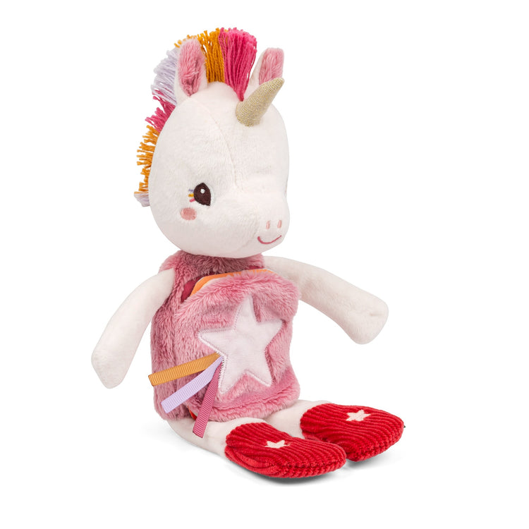 LILLIPUTIENS. Glow-in-the-Dark Soft Toy and Fabric Book - Lena the Unicorn