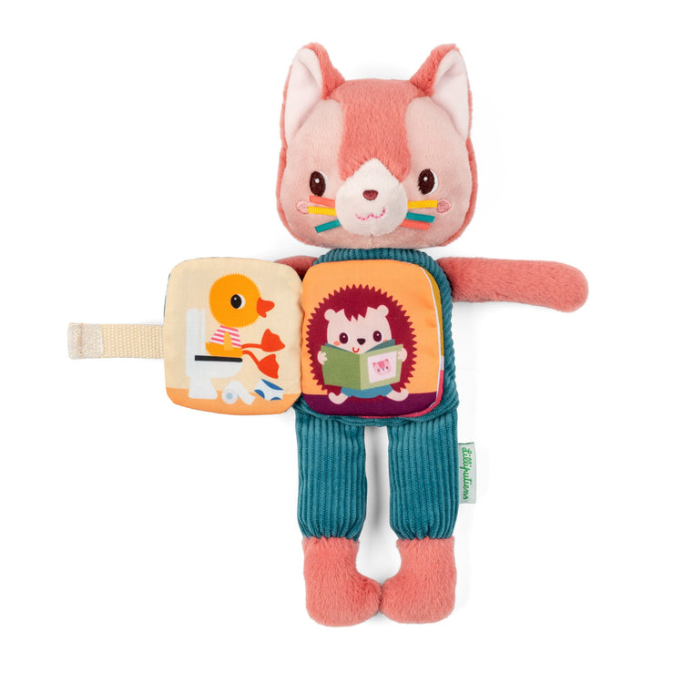LILLIPUTIENS. Glow-in-the-Dark Soft Toy and Fabric Book - Jeanne the Cat