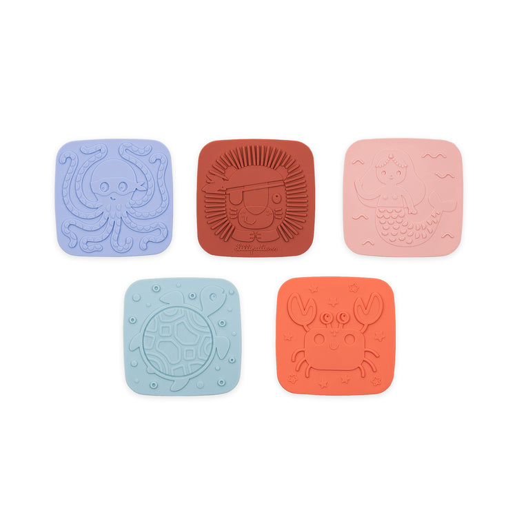 LILLIPUTIENS. Five sensory bath tiles