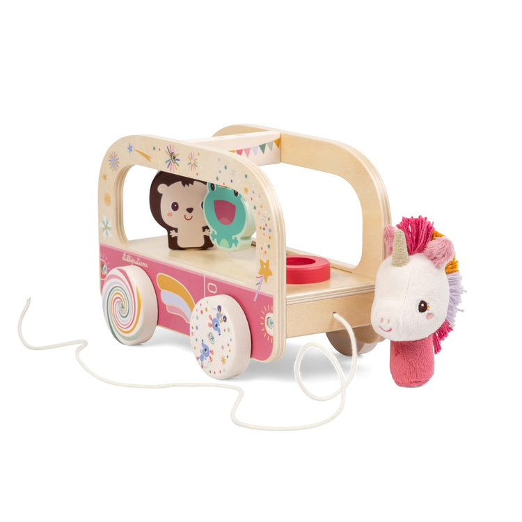 LILLIPUTIENS. Lena the Unicorn Magic Wooden Bus