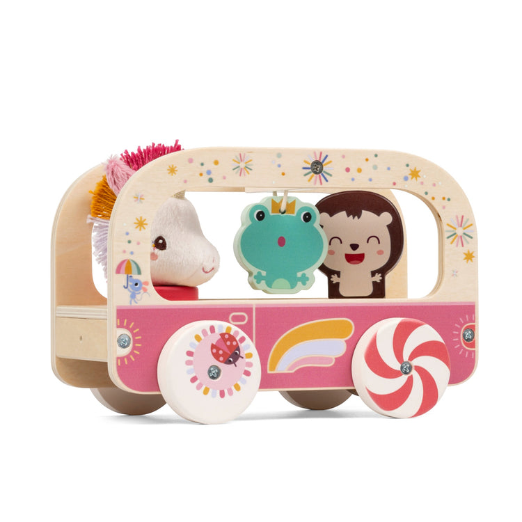 LILLIPUTIENS. Lena the Unicorn Magic Wooden Bus