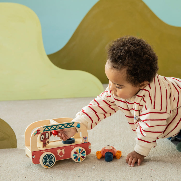 LILLIPUTIENS. Lena the Unicorn Magic Wooden Bus