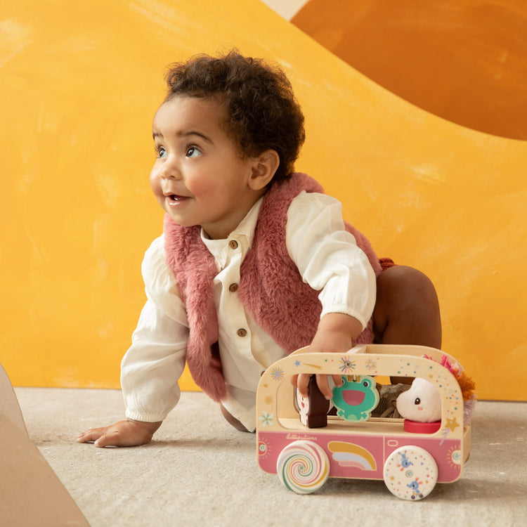 LILLIPUTIENS. Jack the Lion Wooden Fire Truck