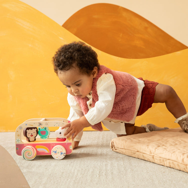 LILLIPUTIENS. Jack the Lion Wooden Fire Truck
