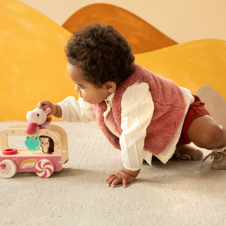 LILLIPUTIENS. Jack the Lion Wooden Fire Truck