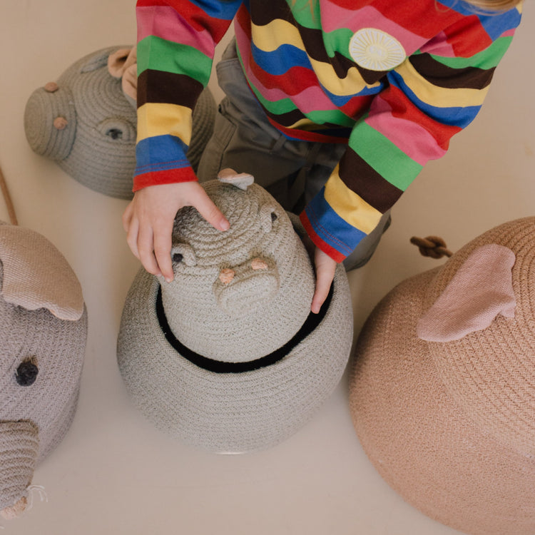 Lorena Canals. Basket Mini Henry the Hippo