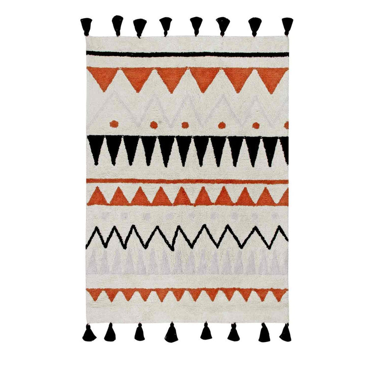 Lorena Canals. Washable Rug Azteca Terracotta 140x200