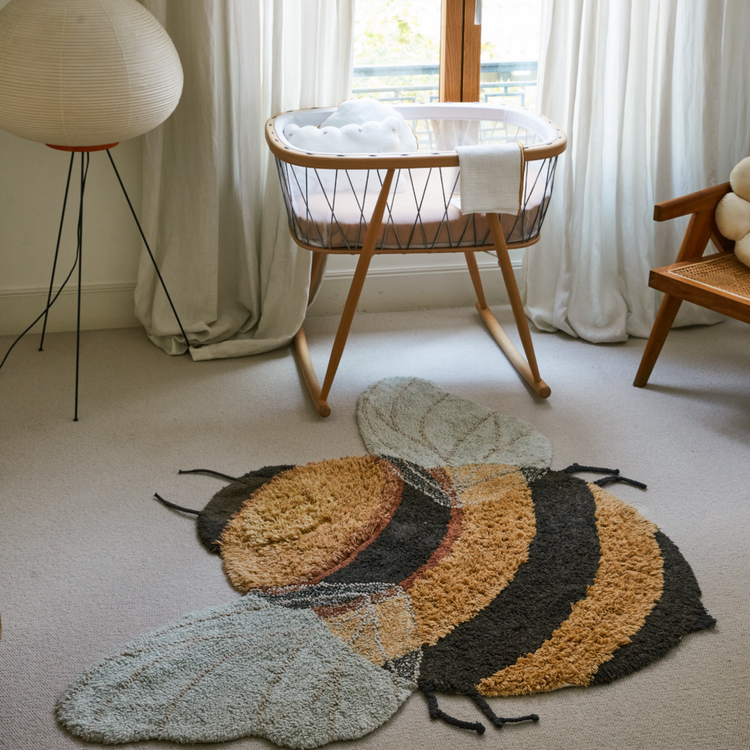 Lorena Canals. Washable rug Bee 115 x 150 cm