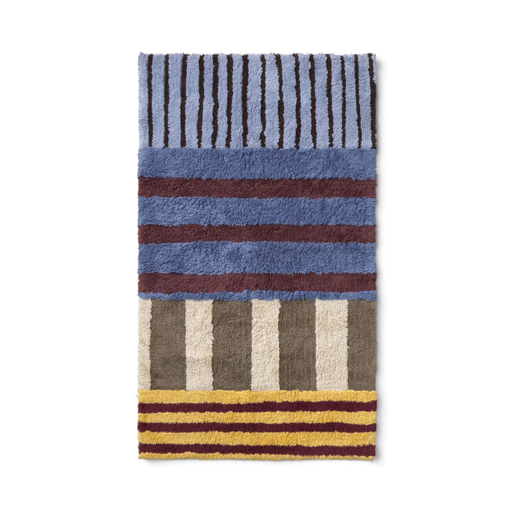 Lorena Canals. Washable Rug Color on Indigo Blue 80x140 cm