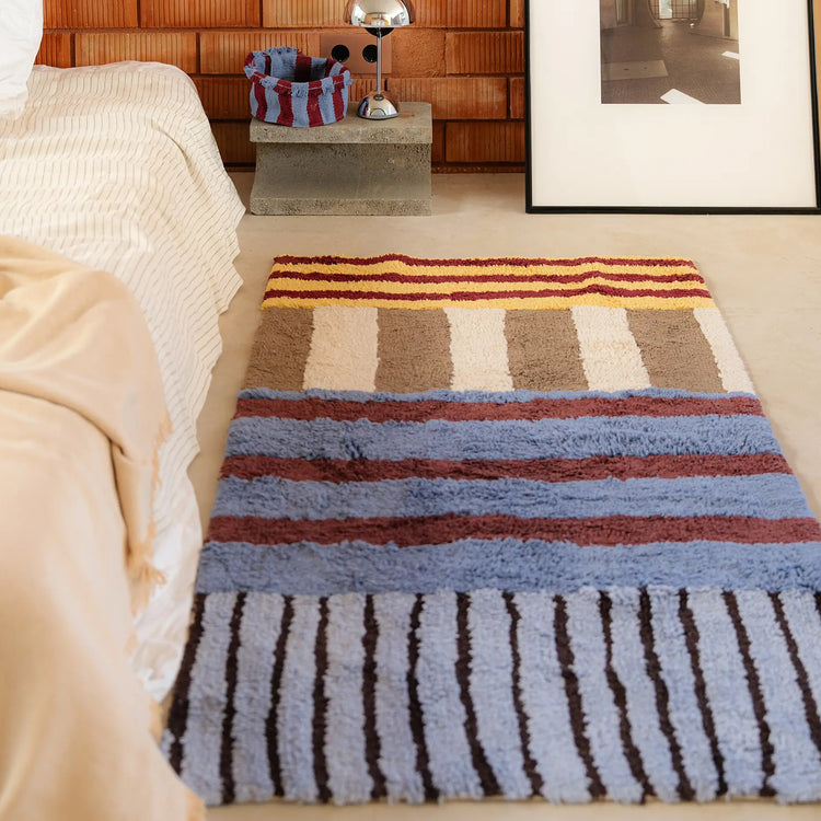 Lorena Canals. Washable Rug Color on Indigo Blue 80x140 cm