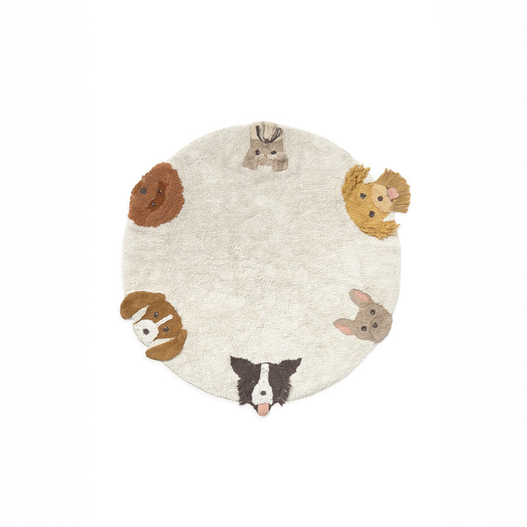 Lorena Canals. Washable Rug Dogs 140 cm