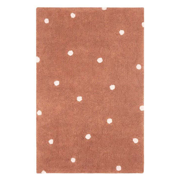 Lorena Canals. Washable rug Mini Dot - Chestnut 100 x 150 cm
