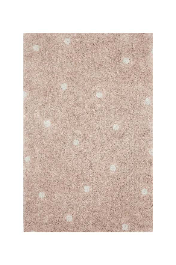 Lorena Canals. Washable rug Mini Dot - Rose 100 x 150 cm