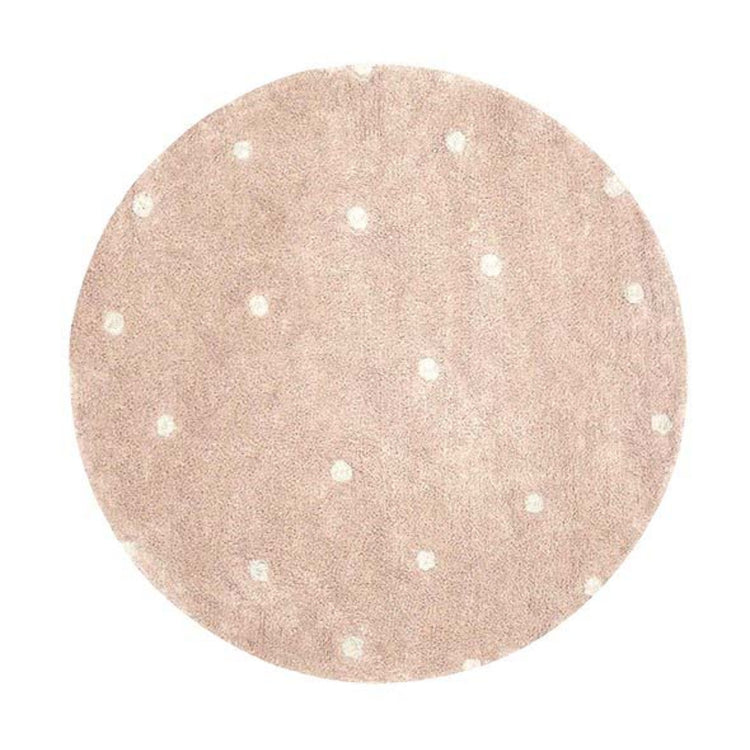 Lorena Canals. Washable rug Round Dot - Rose 140 cm