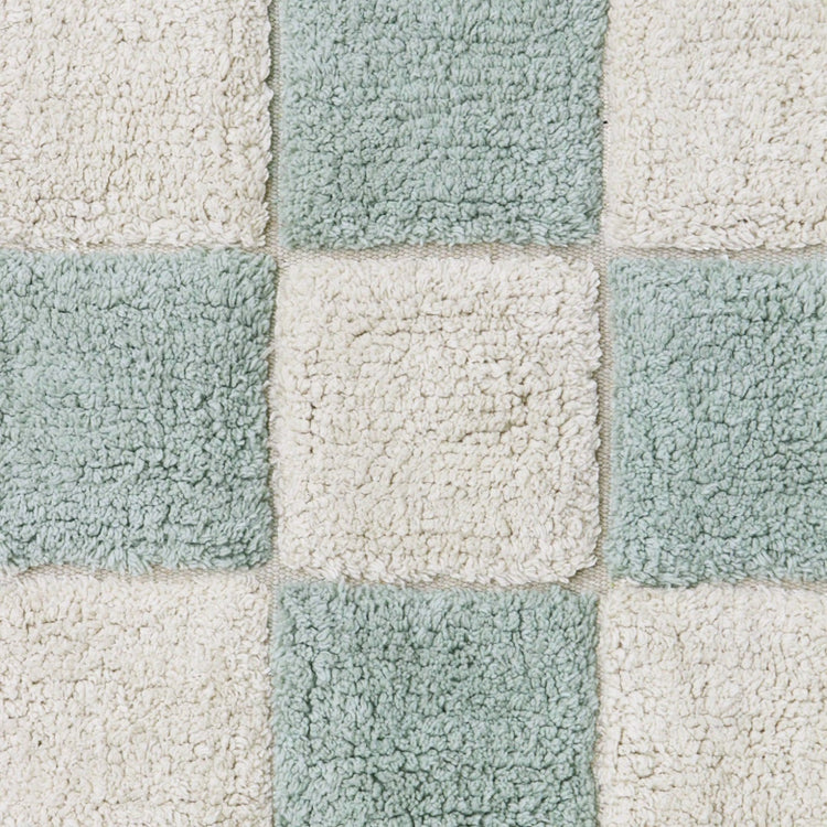 Lorena Canals. Washable rug Kitchen Tiles Blue Sage 120 x 160 cm