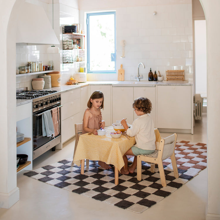 Lorena Canals. Χαλί δωματίου Kitchen Tiles Dark Grey 90x130 εκ.
