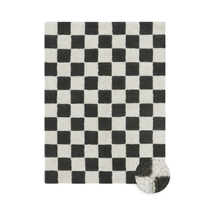 Lorena Canals. Χαλί δωματίου Kitchen Tiles Dark Grey 90x130 εκ.