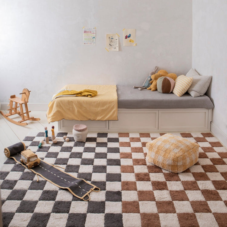 Lorena Canals. Washable rug Kitchen Tiles Dark grey 120 x 160 cm