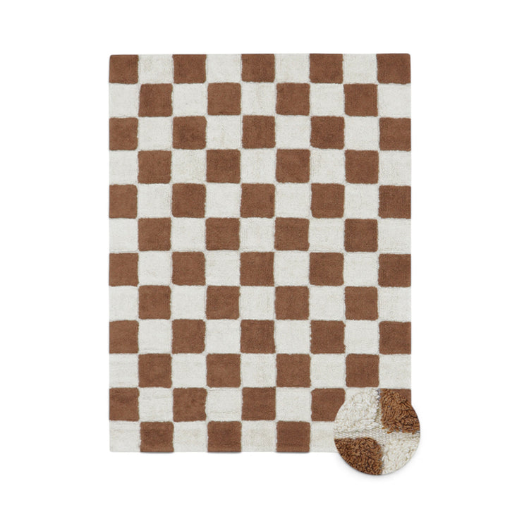 Lorena Canals. Washable rug Kitchen Tiles Toffee 140x200 cm