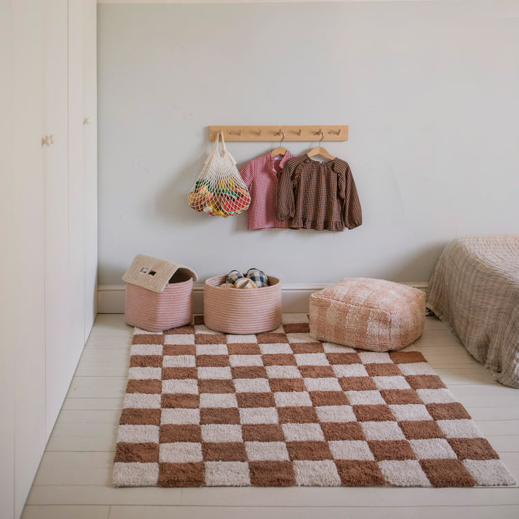 Lorena Canals. Washable rug Kitchen Tiles Toffee 140x200 cm