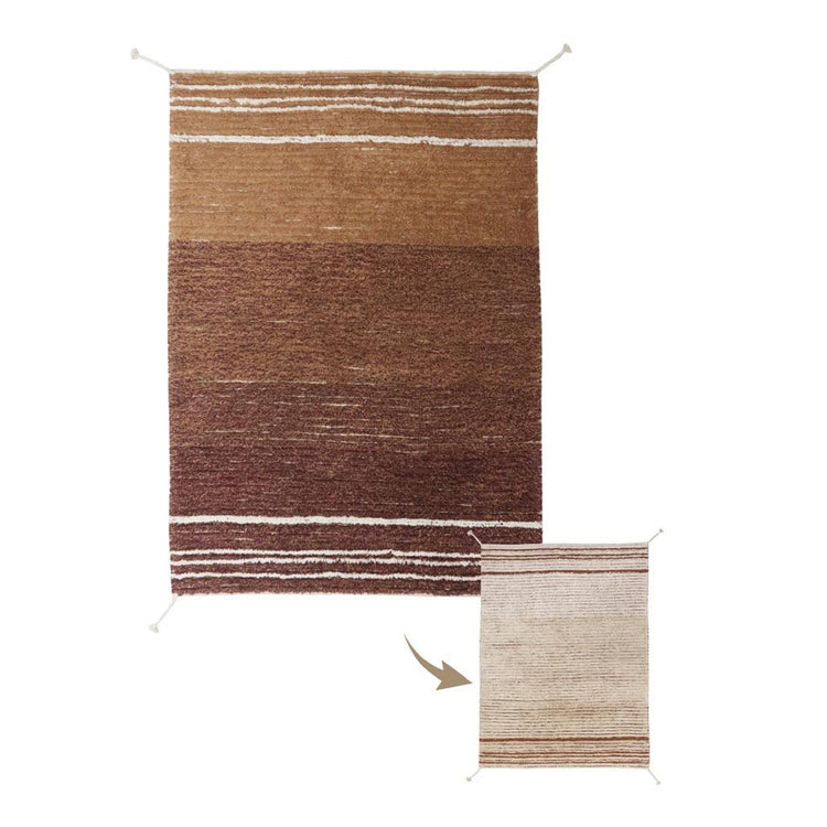 Lorena Canals. Washable Rug Reversible Twin Toffee 120 x 160 cm