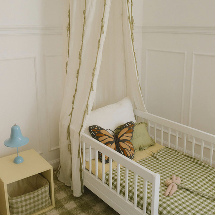 Lorena Canals. Canopy Crepe Swan Ivory 245x50 cm
