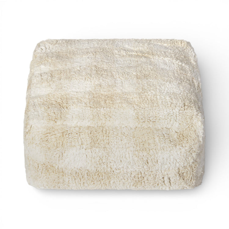 Lorena Canals. Pouf Vichy Ivory 40x40xH20 cm