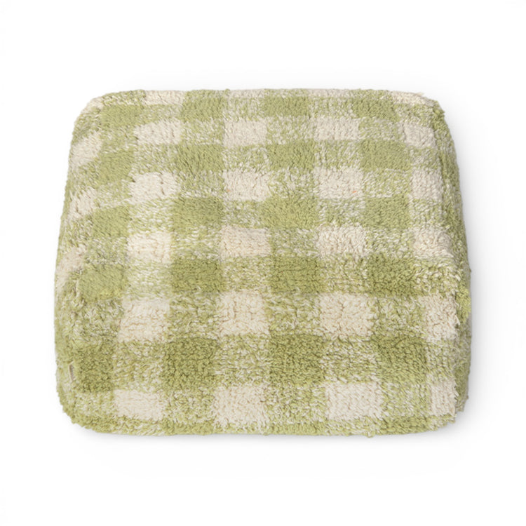 Lorena Canals. Πουφ Vichy Matcha 40x40xH20 εκ.