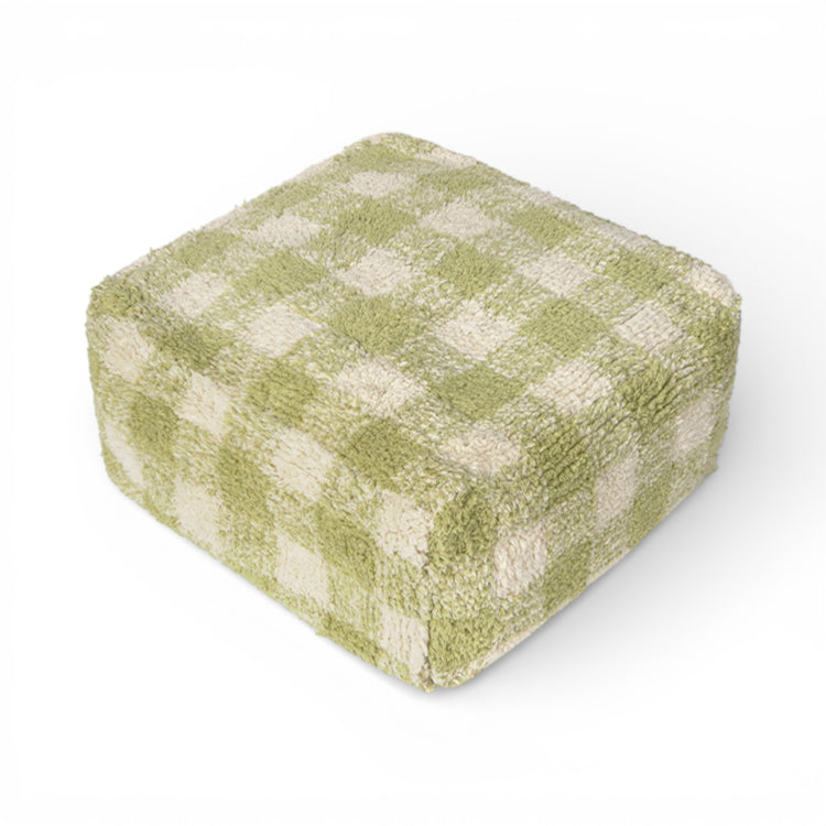 Lorena Canals. Πουφ Vichy Matcha 40x40xH20 εκ.