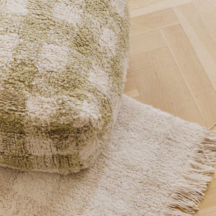 Lorena Canals. Πουφ Vichy Matcha 40x40xH20 εκ.