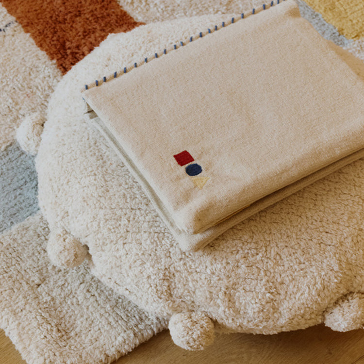 Lorena Canals. Floor cushion Bubbly Natural 48 cm