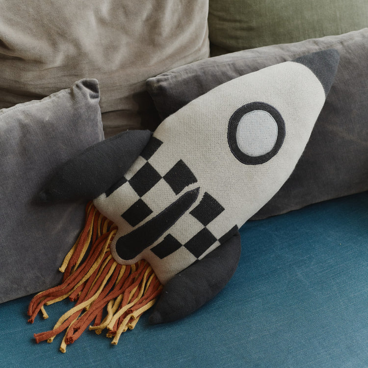 Lorena Canals. Knitted Cushion Rocket 22x41 cm