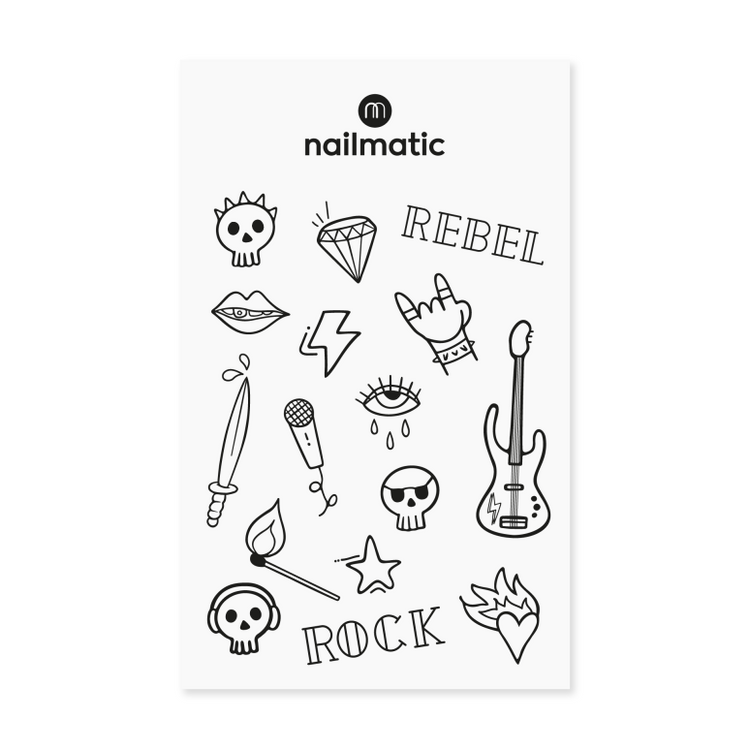 NAILMATIC. Temporary coloring tattoos - Rock