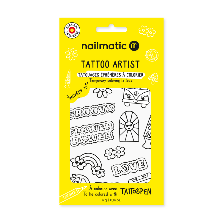 NAILMATIC. Temporary coloring tattoos - 70's