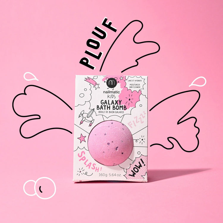 NAILMATIC. Bath bomb Cosmic (ροζ-λιλά)