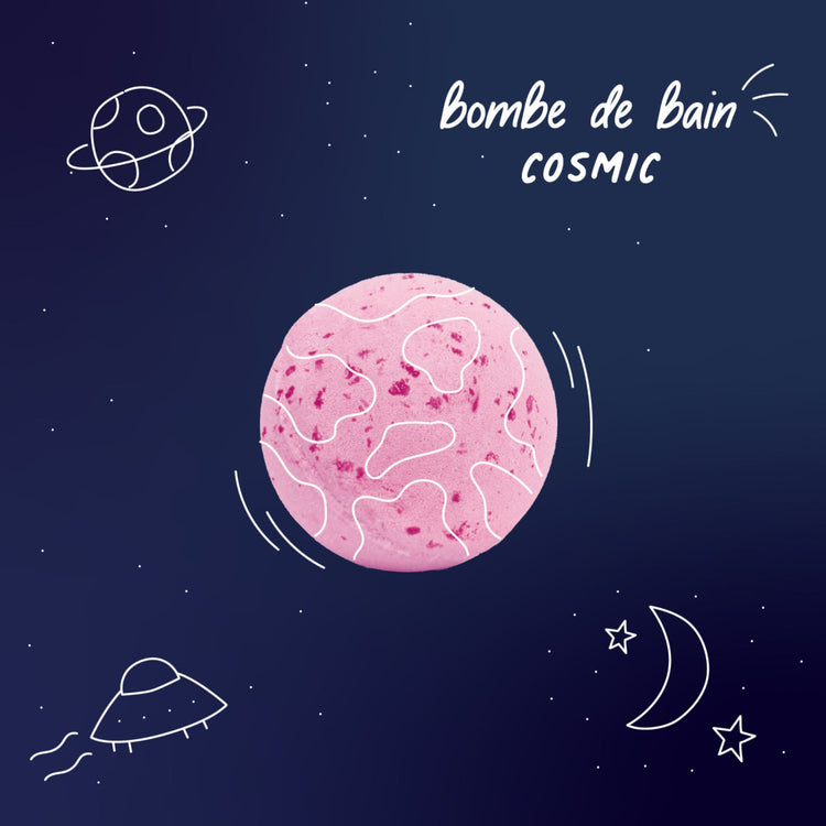 NAILMATIC. Bath bomb Cosmic (ροζ-λιλά)