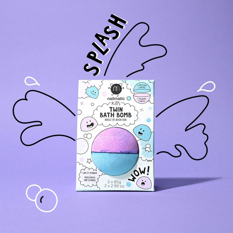 NAILMATIC. Blue and Violet Bath Bomb
