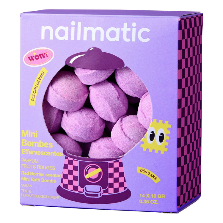 NAILMATIC. Σετ με 14 mini bath bombs Berry Bloom
