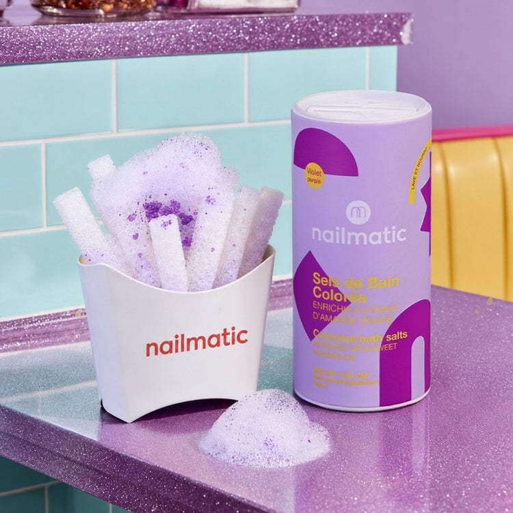 NAILMATIC. Foaming bath salt (μωβ)