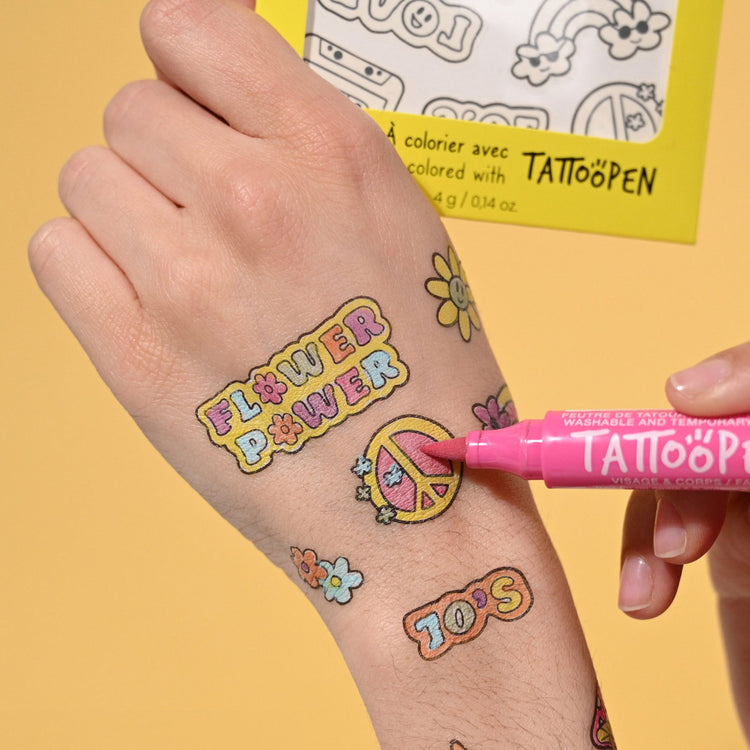 NAILMATIC. Μαρκαδόρος δέρματος Tattoopen (ροζ)