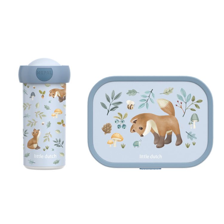 LITTLE DUTCH. Lunch set Campus (Pu+Lb) - Forest Friends
